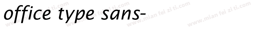 office type sans字体转换